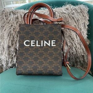 Celine Brown Monogram Crossbody Bag